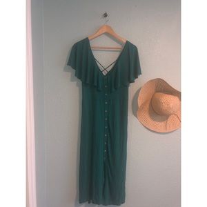 EMERALD BODY CON DRESS FROM FRANCESCAS